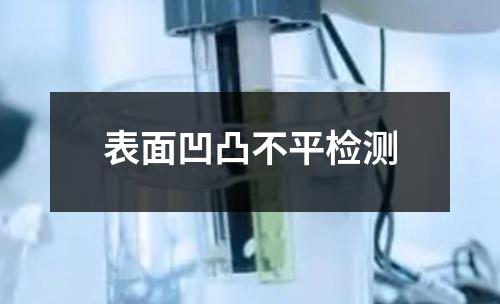 表面凹凸不平檢測