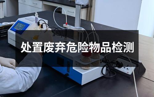 處置廢棄危險(xiǎn)物品檢測(cè)