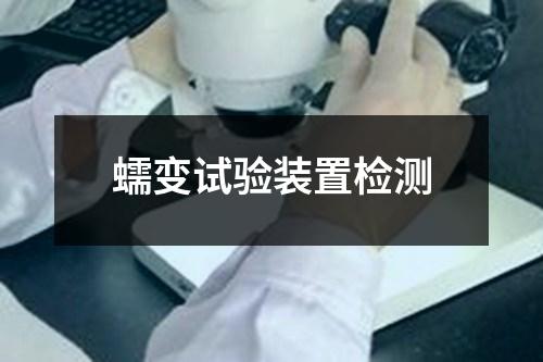 蠕變試驗裝置檢測