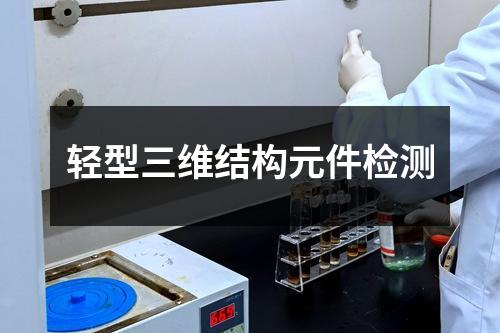 輕型三維結(jié)構(gòu)元件檢測(cè)