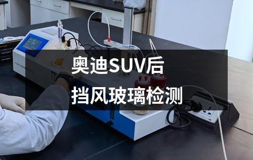 奧迪SUV后擋風(fēng)玻璃檢測(cè)