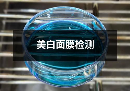 美白面膜檢測(cè)