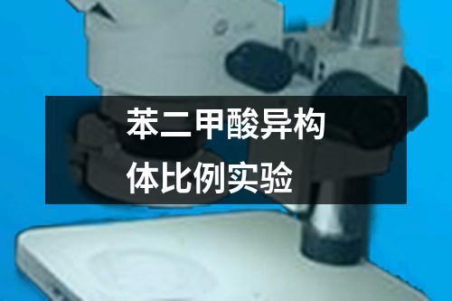 苯二甲酸異構(gòu)體比例實(shí)驗(yàn)