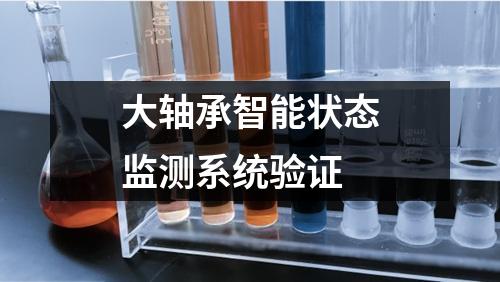 大軸承智能狀態(tài)監(jiān)測(cè)系統(tǒng)驗(yàn)證