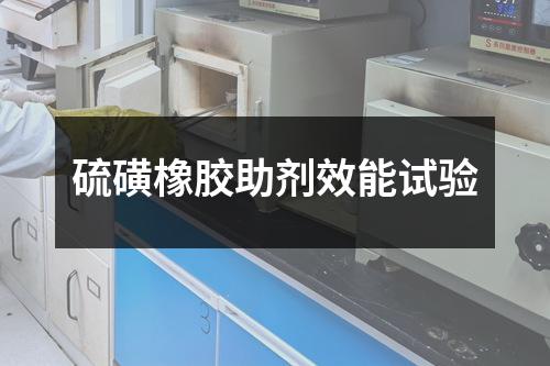 硫磺橡膠助劑效能試驗