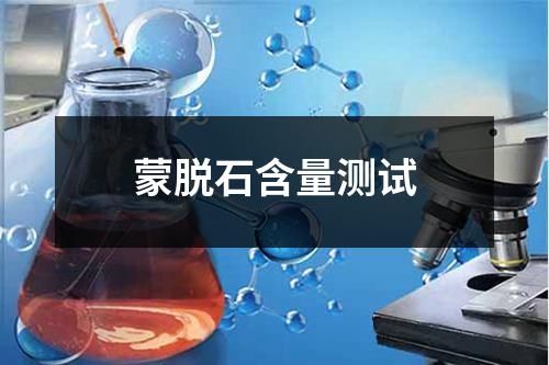 蒙脫石含量測試