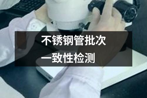不銹鋼管批次一致性檢測(cè)