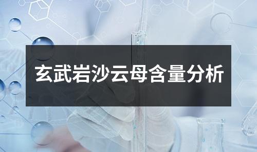 玄武巖沙云母含量分析