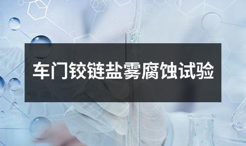 車(chē)門(mén)鉸鏈鹽霧腐蝕試驗(yàn)