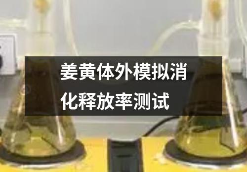 姜黃體外模擬消化釋放率測試