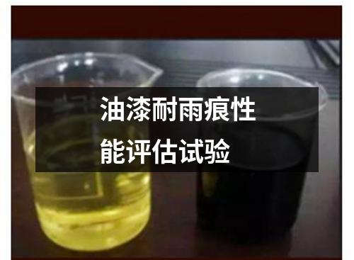 油漆耐雨痕性能評(píng)估試驗(yàn)