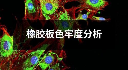 橡膠板色牢度分析