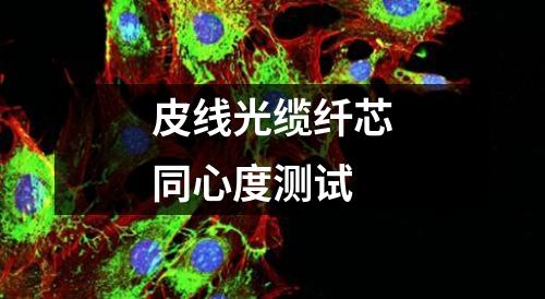 皮線光纜纖芯同心度測試