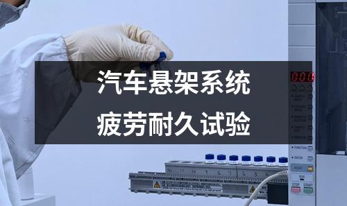 汽車懸架系統(tǒng)疲勞耐久試驗