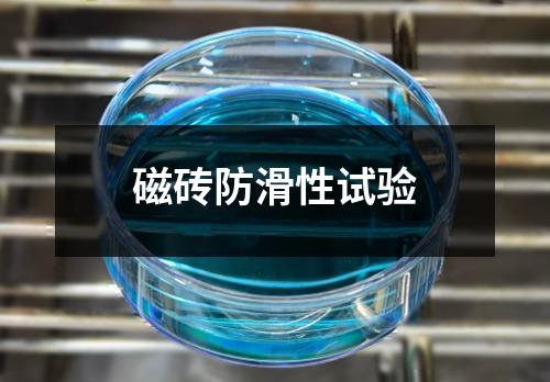 磁磚防滑性試驗