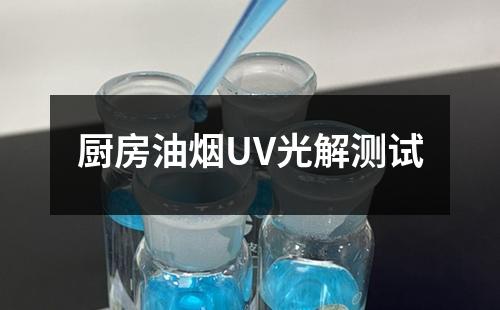 廚房油煙UV光解測(cè)試