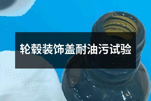 輪轂裝飾蓋耐油污試驗(yàn)