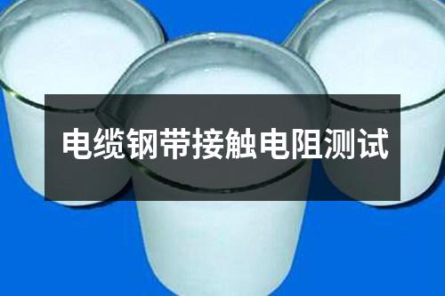 電纜鋼帶接觸電阻測試