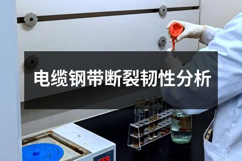電纜鋼帶斷裂韌性分析