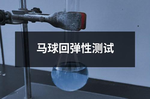 馬球回彈性測試