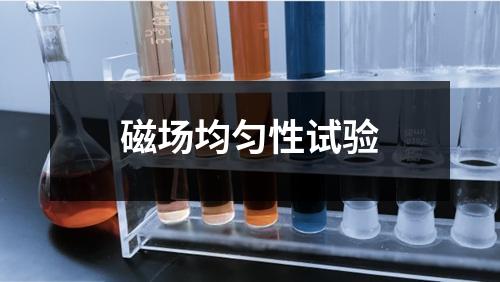 磁場均勻性試驗(yàn)