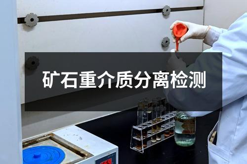 礦石重介質(zhì)分離檢測