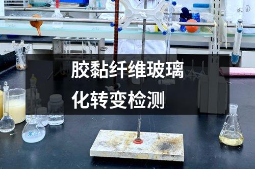 膠黏纖維玻璃化轉(zhuǎn)變檢測(cè)