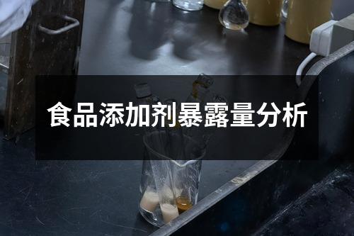 食品添加劑暴露量分析