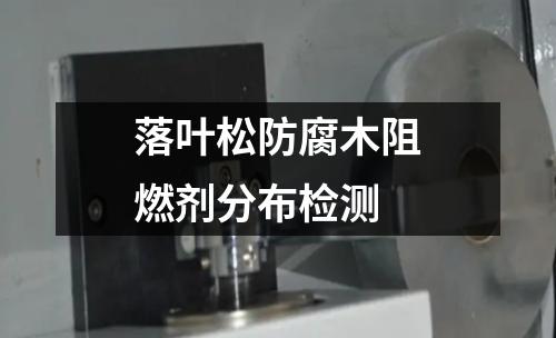 落葉松防腐木阻燃劑分布檢測