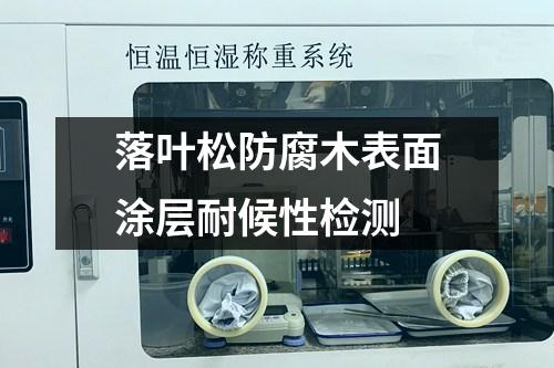 落葉松防腐木表面涂層耐候性檢測(cè)