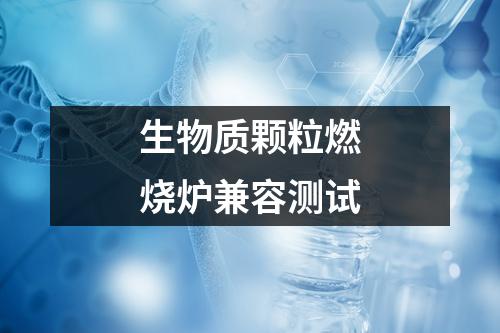 生物質(zhì)顆粒燃燒爐兼容測(cè)試