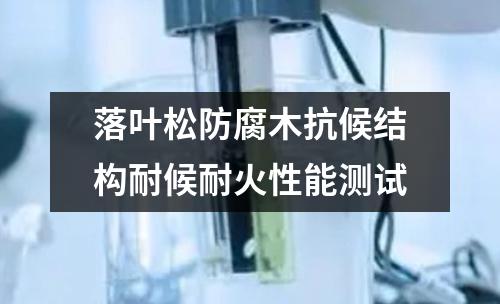 落葉松防腐木抗候結(jié)構(gòu)耐候耐火性能測試