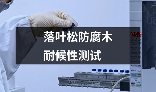 落葉松防腐木耐候性測試