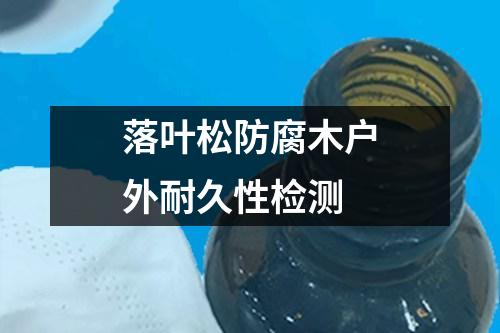 落葉松防腐木戶外耐久性檢測