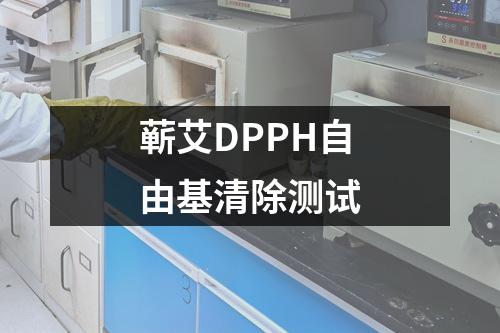 蘄艾DPPH自由基清除測試