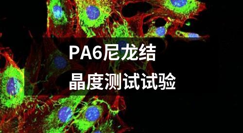 PA6尼龍結(jié)晶度測(cè)試試驗(yàn)
