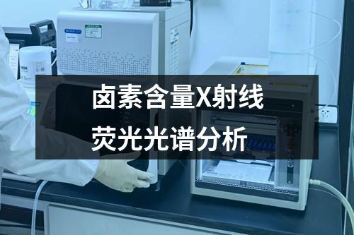 鹵素含量X射線熒光光譜分析