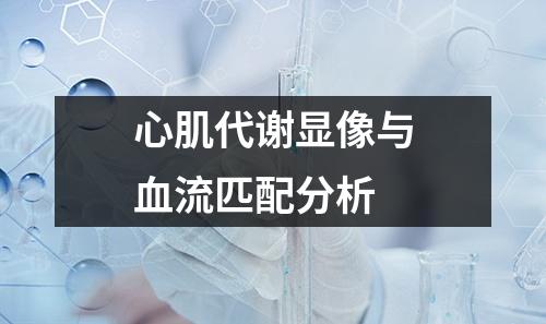 心肌代謝顯像與血流匹配分析