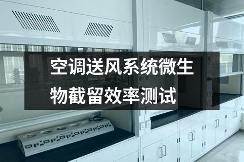 空調送風系統(tǒng)微生物截留效率測試