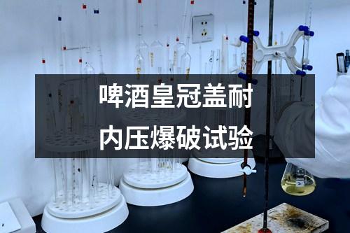 啤酒皇冠蓋耐內(nèi)壓爆破試驗(yàn)