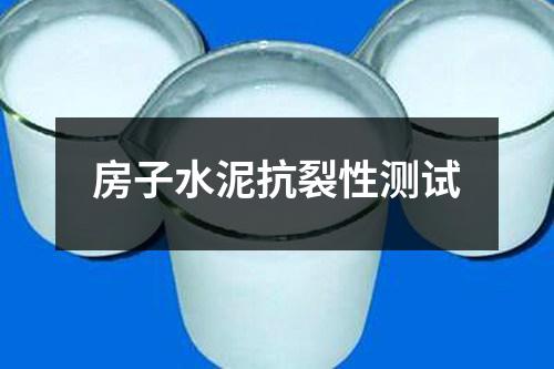 房子水泥抗裂性測試