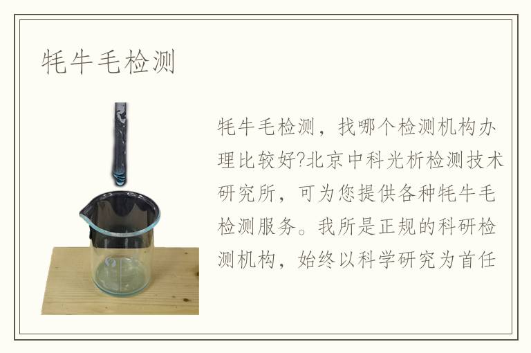 牦牛毛檢測(cè)