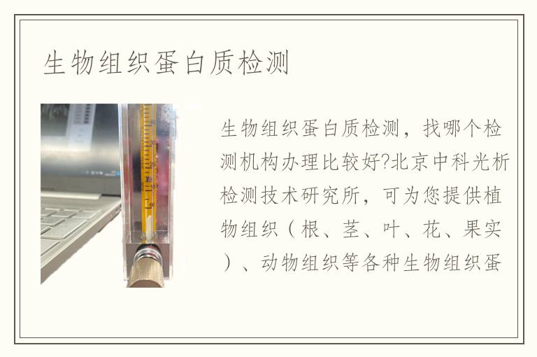 生物組織蛋白質(zhì)檢測