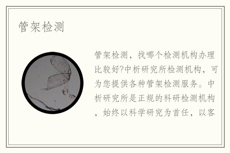 管架檢測