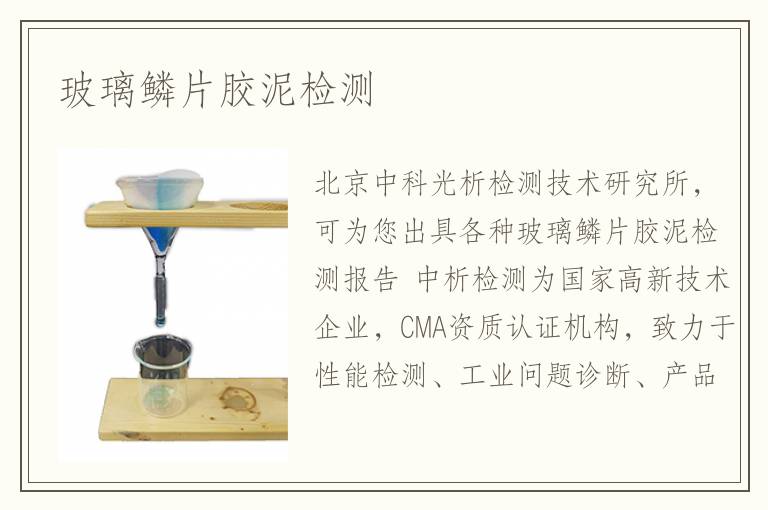 玻璃鱗片膠泥檢測(cè)