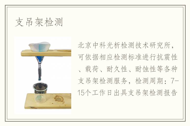 支吊架檢測(cè)