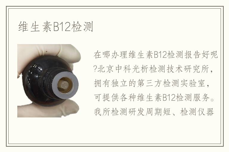 維生素B12檢測