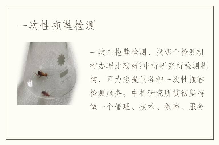 一次性拖鞋檢測(cè)