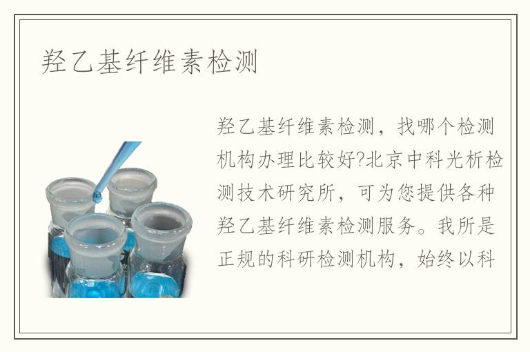 羥乙基纖維素檢測(cè)
