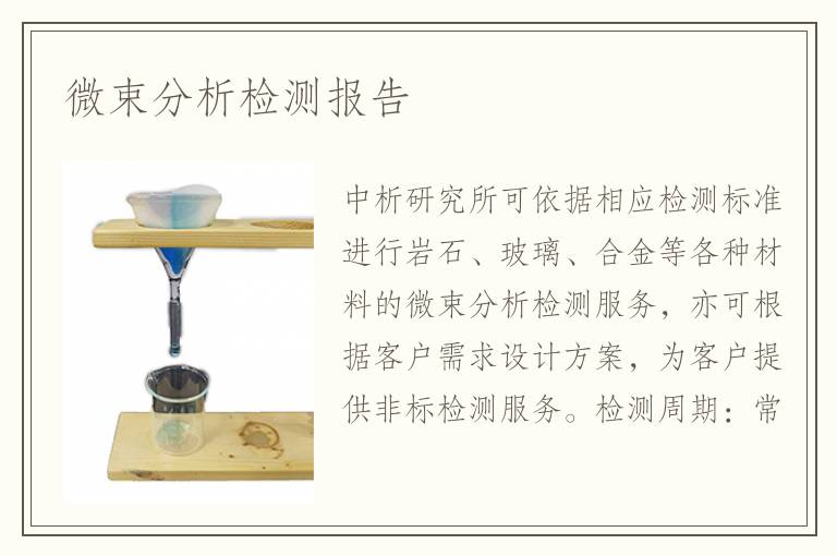 微束分析檢測報(bào)告